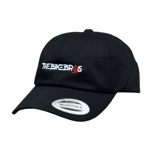 Thebikebros LOGO Dad Cap Black/ Wht/ Red