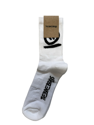 Thebikebros BIG HEAD Soft Socks Wht/Black